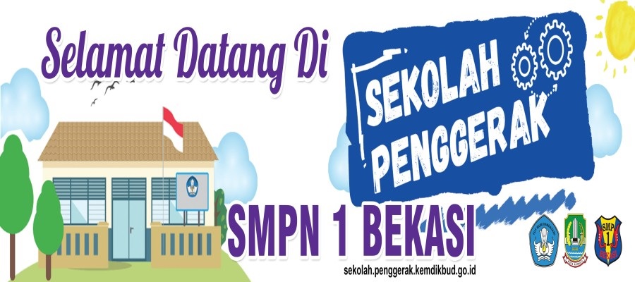 Slide Gambar 'Selamat Datang di Sekolah Penggerak SMP Negeri 1 Bekasi'